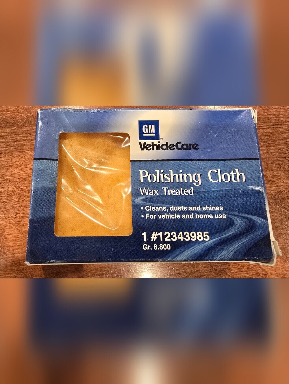 GM Vehicle Care Polishing Cloth Wax Treated GM 12343985 Casa Chevrolet Alb NM
